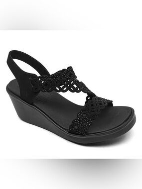 Skechers Cali Rumble On - Sassy Dayz Sandals Size 7 NWT Black